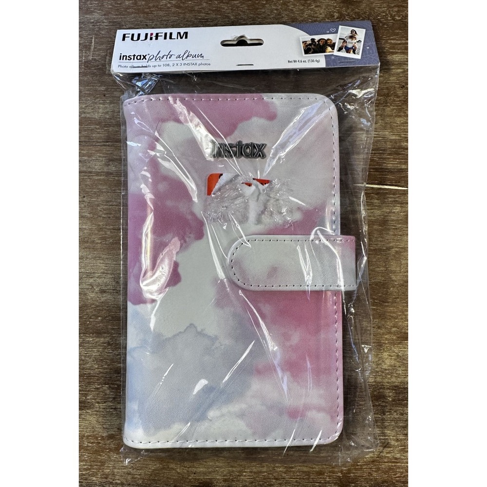 Fujifilm Instax Mini Photo Album Coral Pink Holds up to 108, 2 x 3 Photos NEW